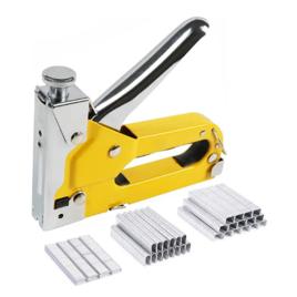 Grampeador Madeira Tapeceiro Profissional + 600 Grampos