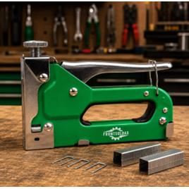 Grampeador Pinador Manual Tapeceiro Alta Pressão Premium 3 Em 1 Profissional + 1000 Grampos De 8mm