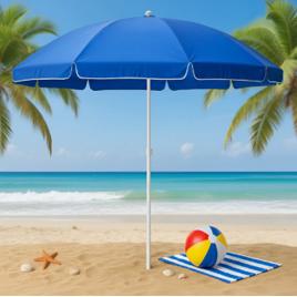 Guarda Sol Gigante 2,40m Uv Praia Piscina Camping