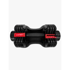 Halter Ajustável 11kg Smart Dumbbell Liftness Musculação Preto