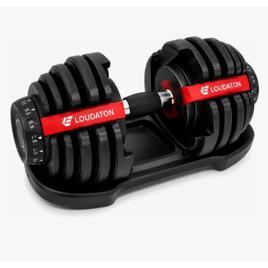Haltere Regulável 24kg Dumbell Ajustável Anilha Compacto