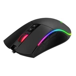 Havit Mouse Gamer MS1001S RGB Programável Macro, 7 Botões, 800-1600-2400-3200-4800-8000 DPI, USB, Design Ergonômico, Antiderrapante