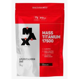 Hipercalórico Mass Titanium 17500 3kg - Max Titanium Sabor Chocolate