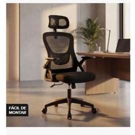 Cadeira home office de Escritório Ergonômica Giratória Astrella Nuova Mesh Ajustável Confortável Rodinhas Ideal
