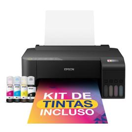 Impressora Epson EcoTank L1250 - Tanque de Tinta Colorida, Wi-Fi Direct, Comando de voz, Bivolt - Preto