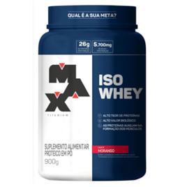 Iso Whey (900g) - Sabor Morango, Max Titanium