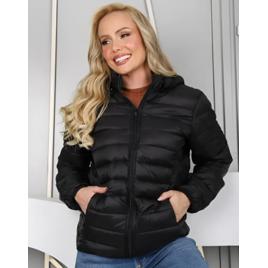 Jaqueta Bobojaco Feminina Puffer Impermeavel Capuz Removível