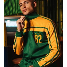 Jaqueta Brasil Retrô 1982 Masculino - Verde