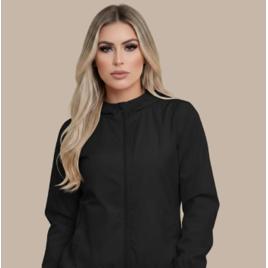 Jaqueta Corta Vento Sem Estampa Blusa Feminina Capuz E Bolso
