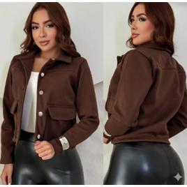 Jaqueta Feminina Casaco Para Inverno Lã Batida Agasalho