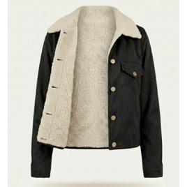 Jaqueta Feminina Suede Forrada Confortável Premium Frio