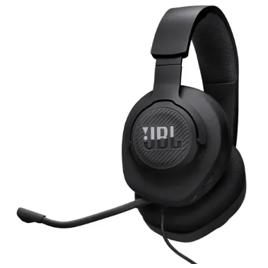 JBL, Fone de Ouvido Com Fio, Quantum 100M2, Headset Gamer, Over Ear, Microfone Removível - Preto