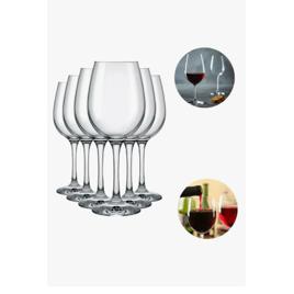Jogo 6 Taças Vinho Tinto 450ml Cristal Titanium Gastro
