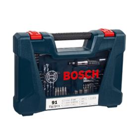 Jogo Acessórios Brocas Bits V-line 91 Pcs Maleta Bosch