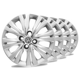 Jogo Calota Aro 14 Vw Gol Saveiro Voyage G4 G5 G6 G7 Prateado