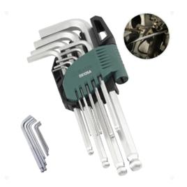 Jogo Chaves Hexagonais Allen Kit 9 Peças Profissional Sata
