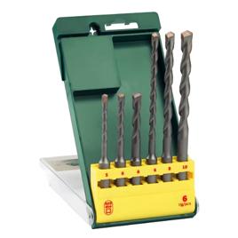 Jogo de brocas Bosch SDS Plus-1 para Concreto e Alvenaria Ø 5-6-6-8-8-10 mm Com 6 Peças