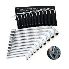 Jogo De Chave Longa Biela Tipo L 12 Unidade 8mm A 19 Mm