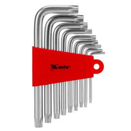 Jogo De Chaves Torx Curtas Acetinado T10-t50 9pcs Mtx