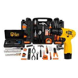 Jogo Ferramentas 169 Peças Soquetes + Parafusdeira 12v