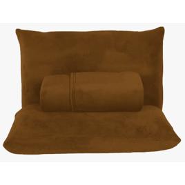 Jogo De Lençol Plush Casal Padrão 3 Peças varias cores