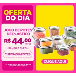 Jogo de Potes de Plástico Hermético Electrolux com Tampa 41029853 10 Peças