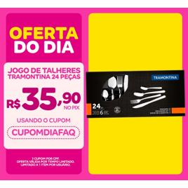 Jogo De Talheres Tramontina Colher Faca Garfo 24 Peças Búzios Inox Tramontina