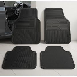 Jogo de Tapetes Automotivos Universais em Borracha, 4 Peças