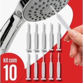 Kit 10 Escova de limpeza Desentupidor Chuveiro Limpador