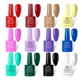 Kit 10 Esmaltes Unha Gel Polygel Manicure Pedicure