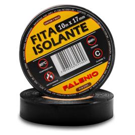 Kit 10 Fitas Isolante 10 Metros Antichama Preta Profissional