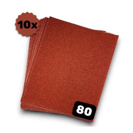 Kit 10 Lixa De Massa Madeira 3m Grão 60 80 100 120 150 180 220