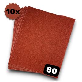 Kit 10 Lixas Massa Madeira 3m Grão 60 80 100 120 150 180 220