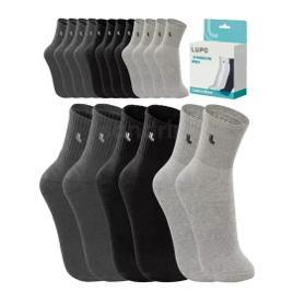 Kit 10 Pares Meias Lupo Cano Médio Algodão Masculina Original