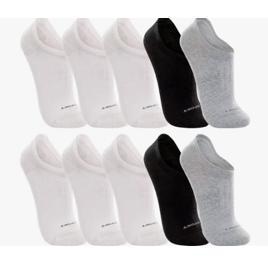 Kit de Meias 10 Pares Lupo Sapatilha Invisível Soquete Original