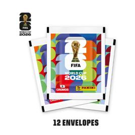 Kit 12 Envelopes com 84 figurinhas - Copa do Mundo 2026