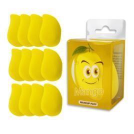 Kit 12 Esponja de maquiagem Manga Rosto Facial Maquiagem Base Make Box
