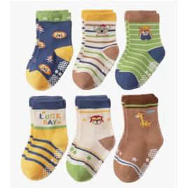 Kit 12 Pares Meia Infantil Antiderrapante
