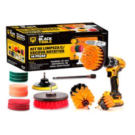 Kit 14 Escovas Rotativa Giratoria Limpeza Encaixa Uso Furadeira Parafusadeira TCW1400