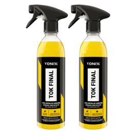 Kit 2 Cera Líquida Automotiva Carnaúba Tok Final Vonixx 500ml