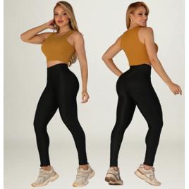 Kit 2 Legging Grossa Feminina Cintura Alta Fitness Academia