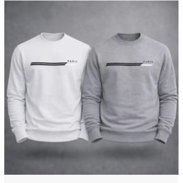 Kit 2 Moletons Careca Paris Flanelado Streetwear Premium