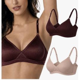 Kit 2 Sutiã Bourbon Confortável Leve Demillus Feminino Adulto