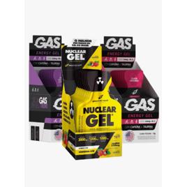 Kit 2x Gas Gel Energético 20 Sachês + Pré Treino Nuclear Gel Sabor Guaraná Com Açaí/Morango