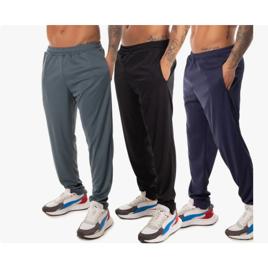 Kit 3 Calça Esportiva Elastano Academia Masculina Treino