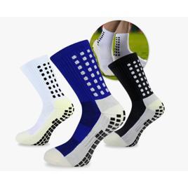 Kit 3 Pares Meias Antiderrapante Esportivas Futebol Treino Pro