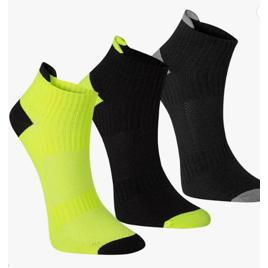 Kit 3 Pares Meia Performance Poliamida Unissex Cano Curto Soquete Esportiva