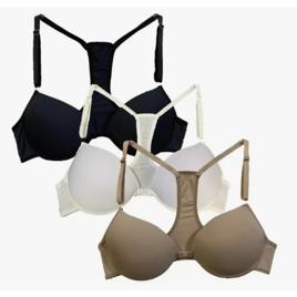 Kit 3 Sutian Soutien Nadador Com Bojo Atacado Cores Básicas