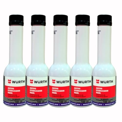 Kit 5 Aditivo Estabilizador de Diesel OWD Power 100ml - Wurth