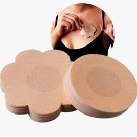 Kit 50 Protetores de Mamilo Adesivos Femininos - Invisível